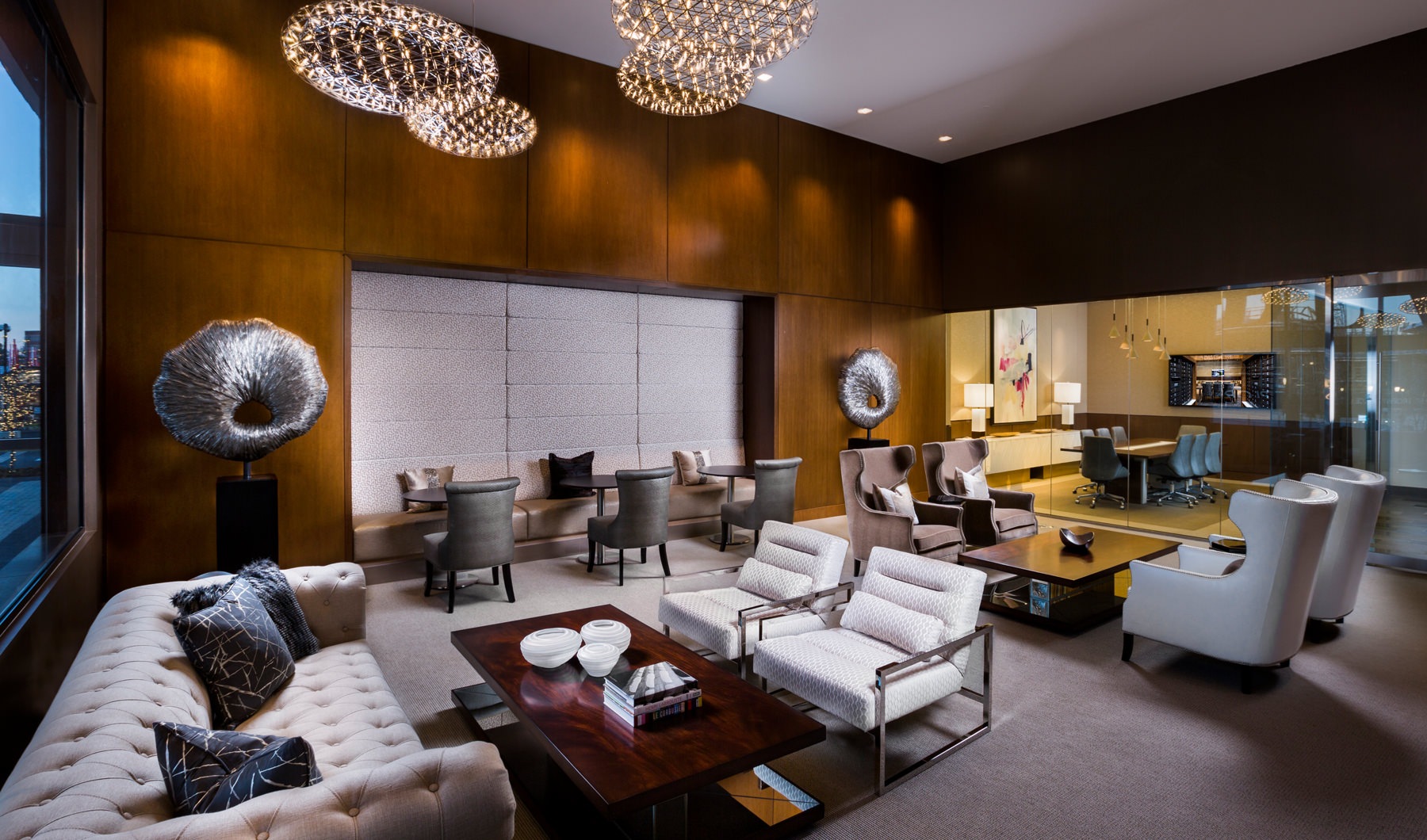 Resident clubroom with ample lounge seating