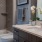 Spacious bathroom with ample lighting